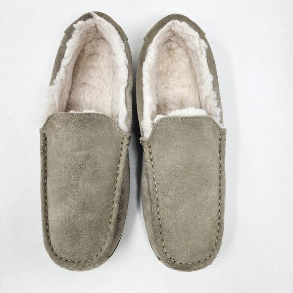 Koolaburra by UGG Slippers Men 11 Tipton Taupe Suede Faux Fur Lining 1105893 - Picture 3 of 10